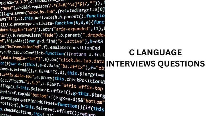 C language interview questions and answers for freshers in Hindi