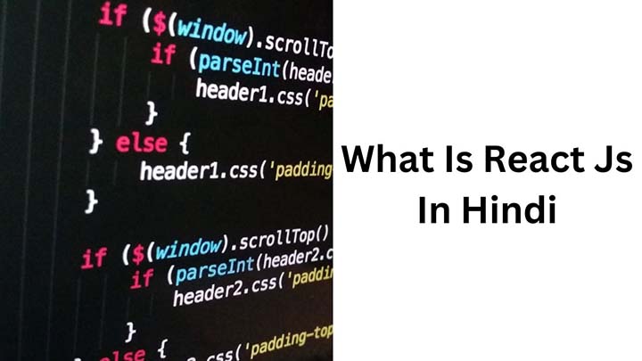 What Is React Js In Hindi