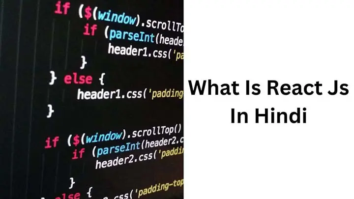 What Is React Js In Hindi 